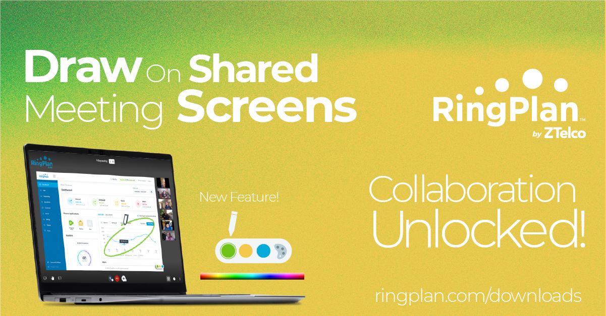 Elevate Virtual Collaboration with the RingPlan Screen Share Feature: Draw on Shared Screens